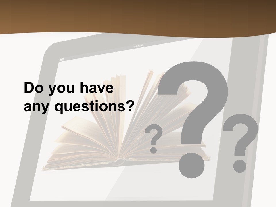 Isolated Tablet Education PowerPoint Template