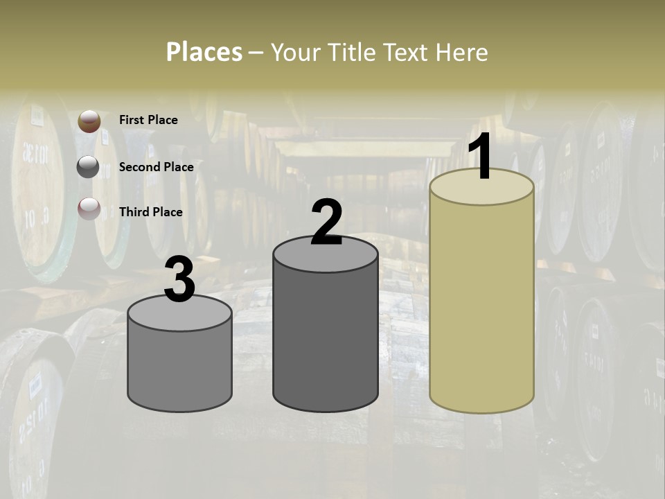 Distillery Production Barrel PowerPoint Template