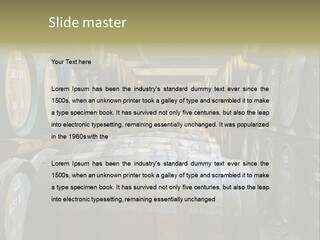 Distillery Production Barrel PowerPoint Template