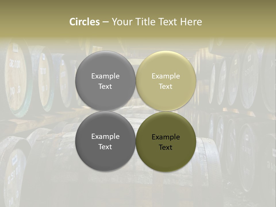 Distillery Production Barrel PowerPoint Template