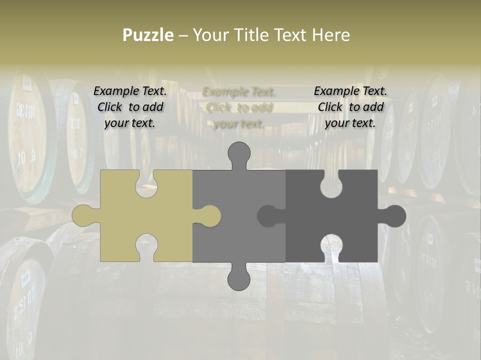 Distillery Production Barrel PowerPoint Template