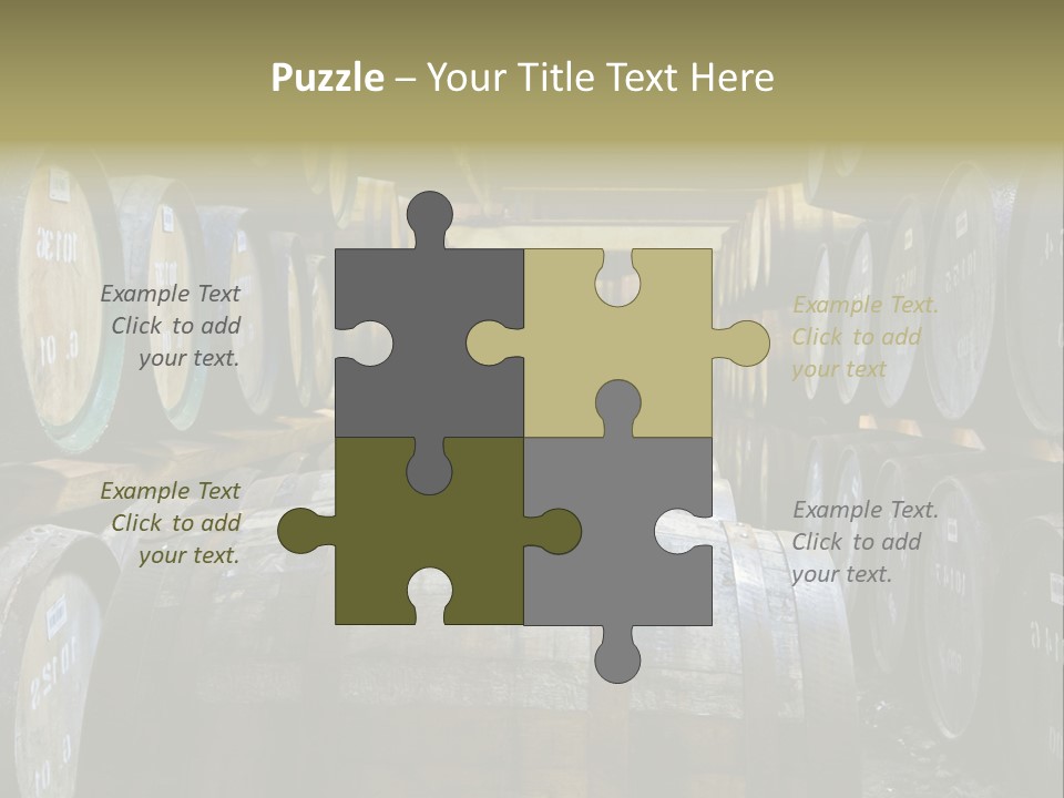 Distillery Production Barrel PowerPoint Template