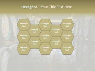 Distillery Production Barrel PowerPoint Template