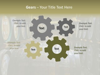 Distillery Production Barrel PowerPoint Template