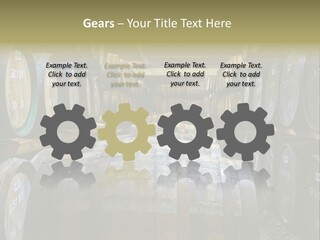 Distillery Production Barrel PowerPoint Template