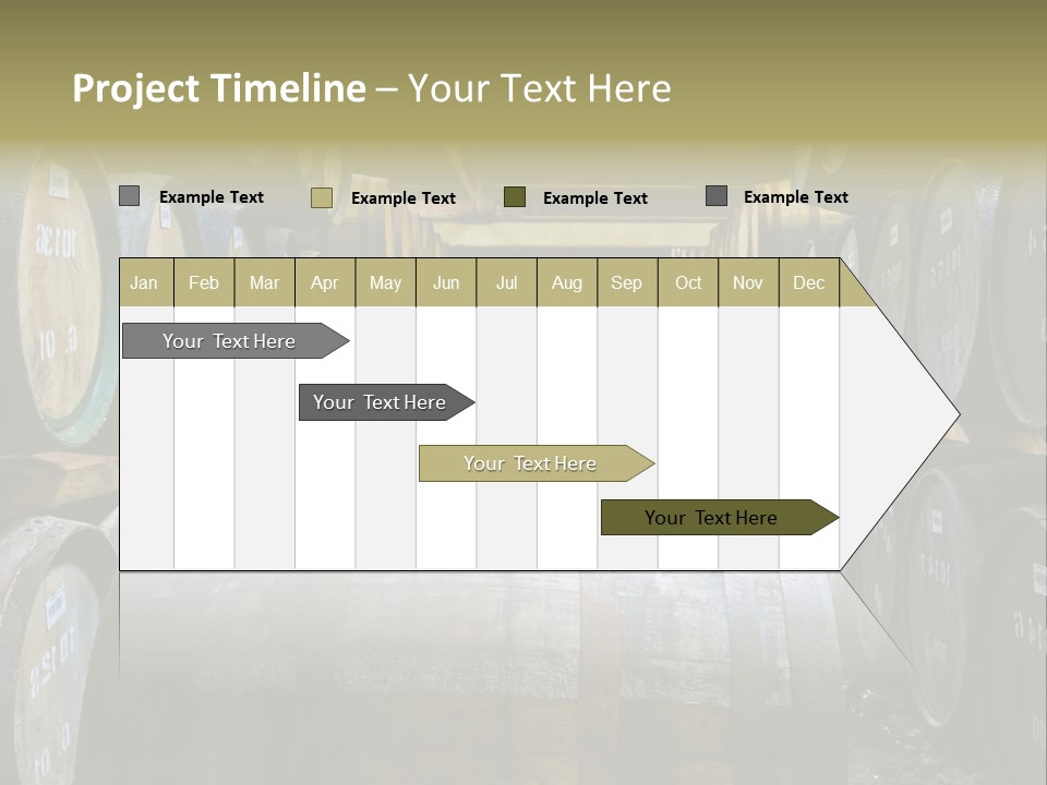 Distillery Production Barrel PowerPoint Template