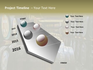 Distillery Production Barrel PowerPoint Template