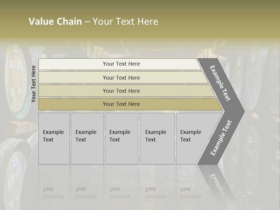 Distillery Production Barrel PowerPoint Template
