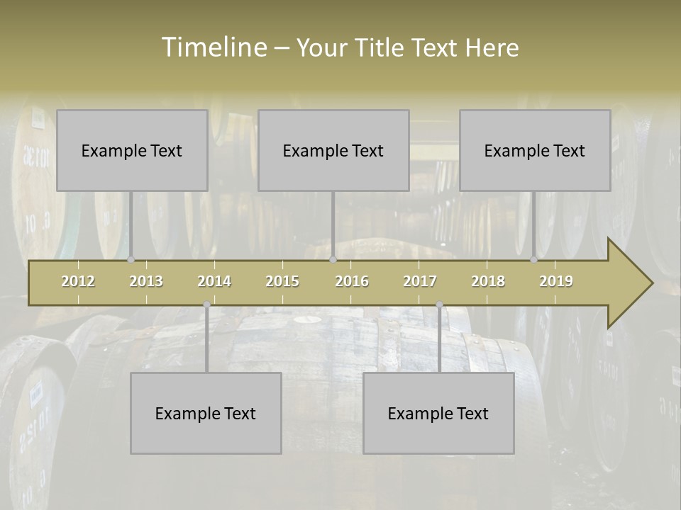 Distillery Production Barrel PowerPoint Template