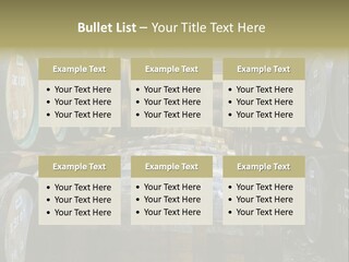 Distillery Production Barrel PowerPoint Template