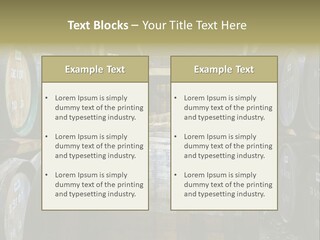 Distillery Production Barrel PowerPoint Template