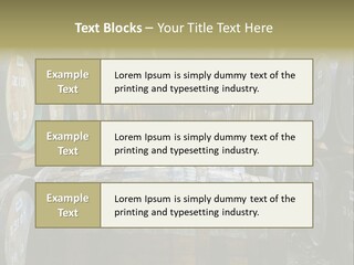Distillery Production Barrel PowerPoint Template