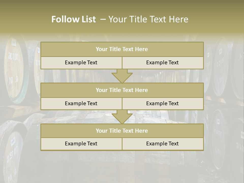 Distillery Production Barrel PowerPoint Template