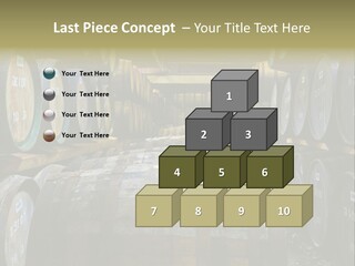 Distillery Production Barrel PowerPoint Template