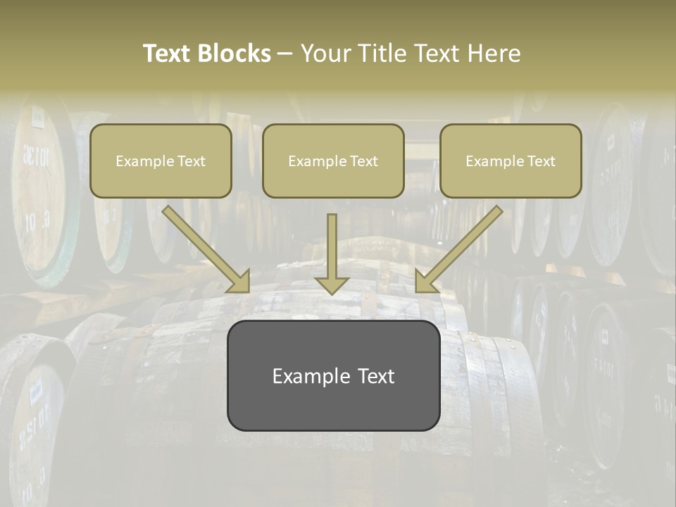 Distillery Production Barrel PowerPoint Template
