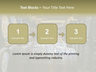 Distillery Production Barrel PowerPoint Template