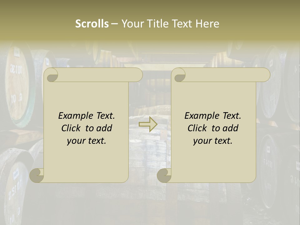 Distillery Production Barrel PowerPoint Template