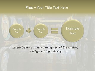 Distillery Production Barrel PowerPoint Template