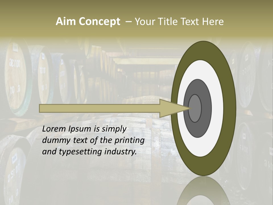 Distillery Production Barrel PowerPoint Template