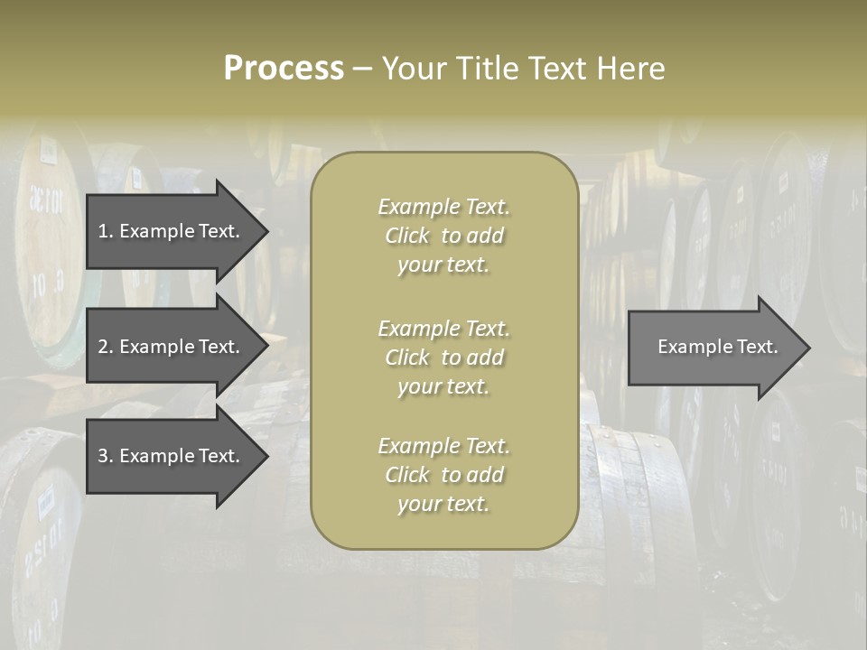 Distillery Production Barrel PowerPoint Template