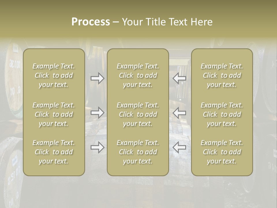 Distillery Production Barrel PowerPoint Template