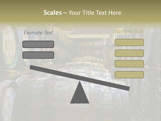 Distillery Production Barrel PowerPoint Template