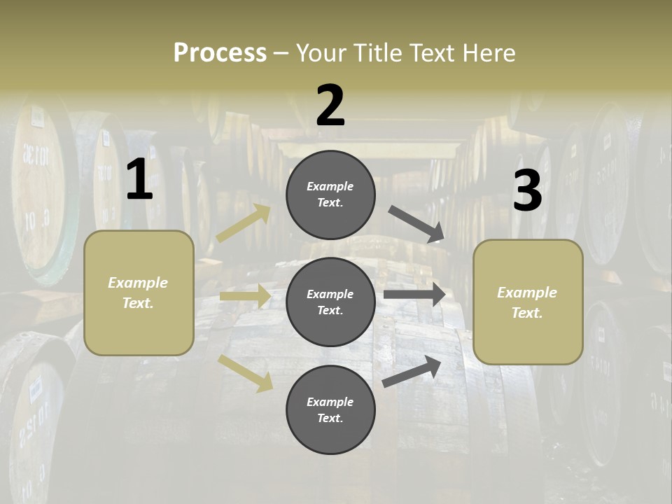 Distillery Production Barrel PowerPoint Template