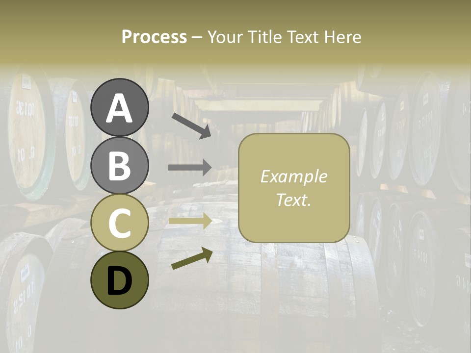Distillery Production Barrel PowerPoint Template