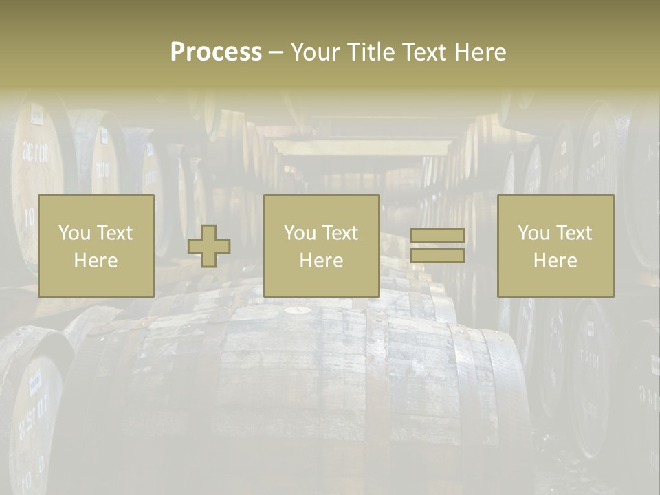 Distillery Production Barrel PowerPoint Template