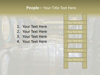 Distillery Production Barrel PowerPoint Template