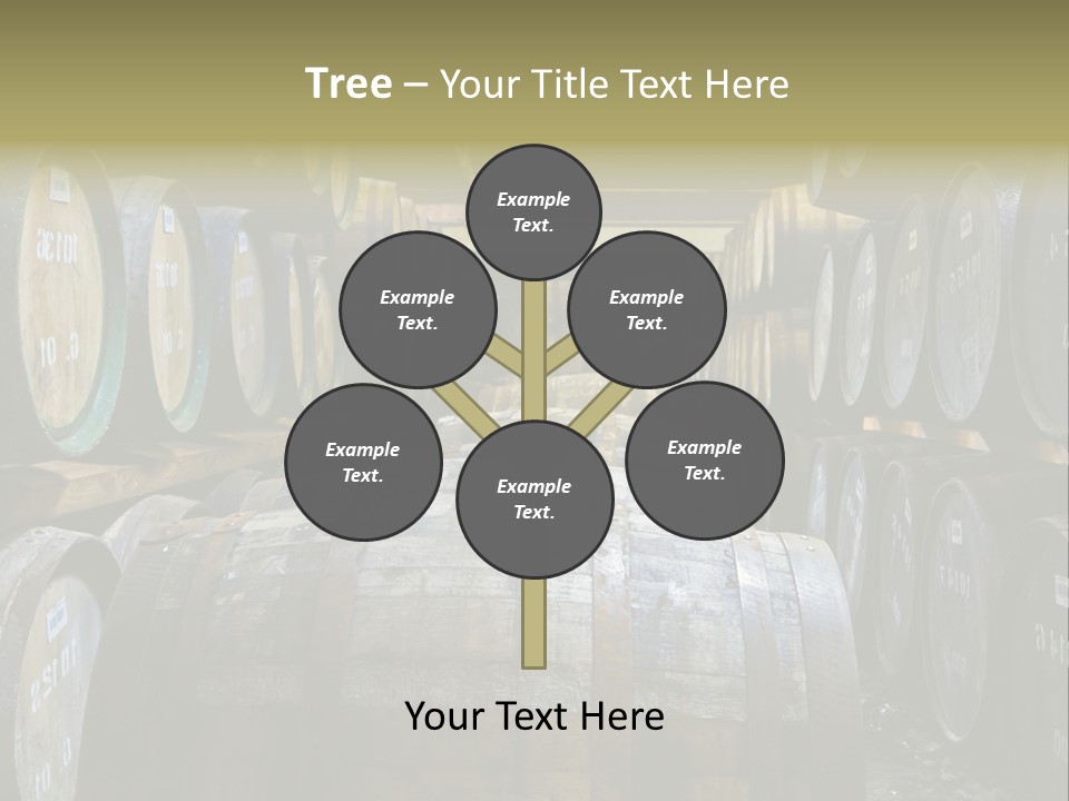 Distillery Production Barrel PowerPoint Template