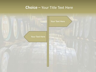 Distillery Production Barrel PowerPoint Template