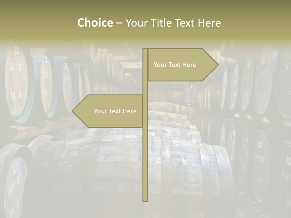 Distillery Production Barrel PowerPoint Template