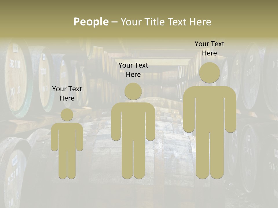 Distillery Production Barrel PowerPoint Template