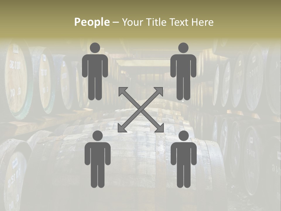 Distillery Production Barrel PowerPoint Template