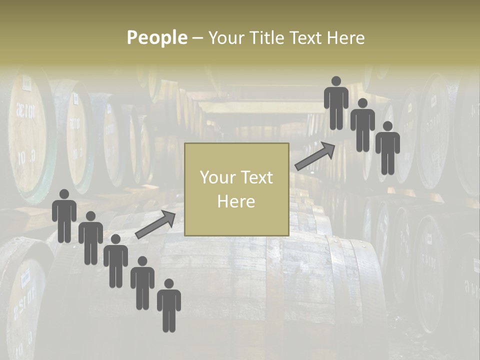 Distillery Production Barrel PowerPoint Template