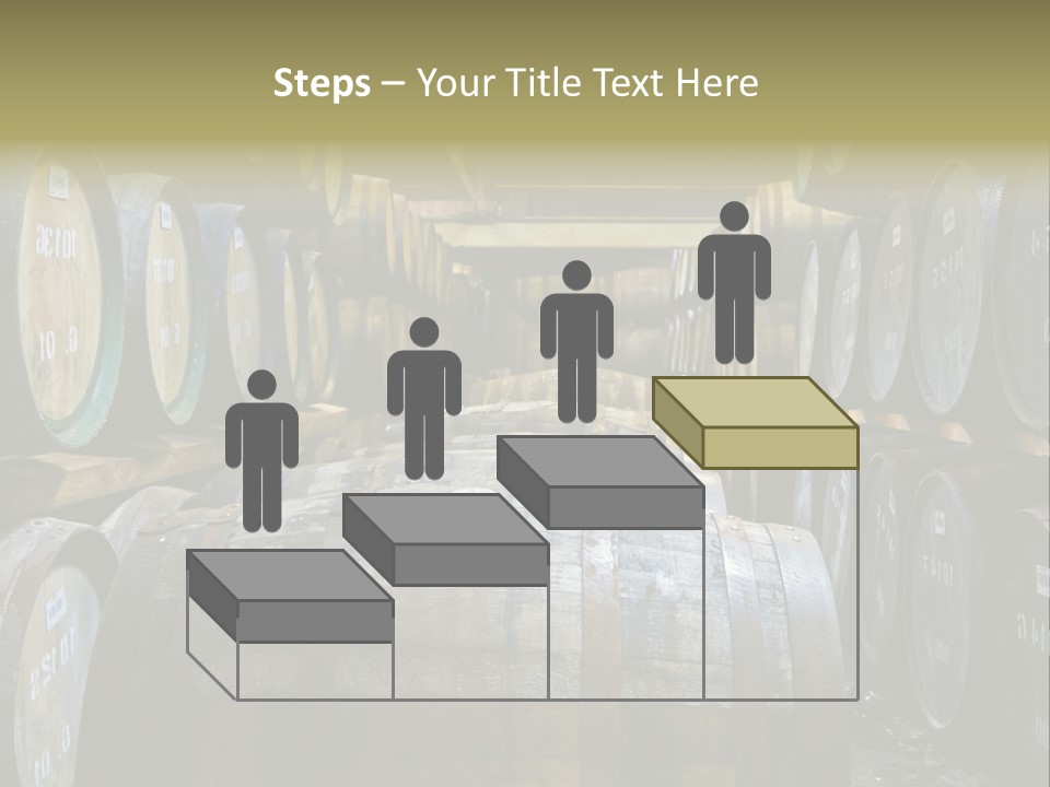 Distillery Production Barrel PowerPoint Template