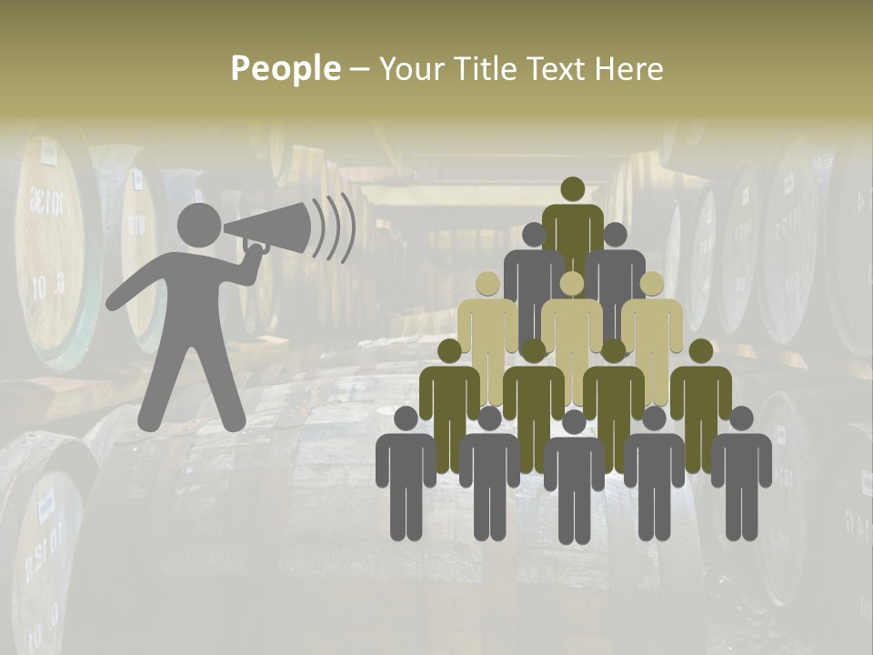 Distillery Production Barrel PowerPoint Template