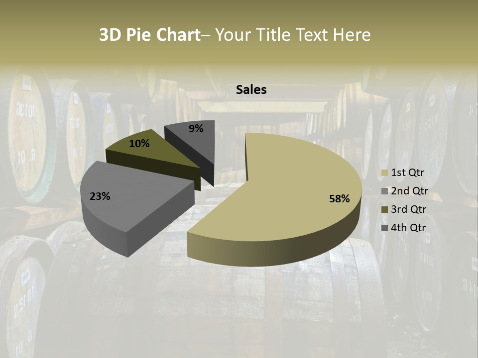 Distillery Production Barrel PowerPoint Template