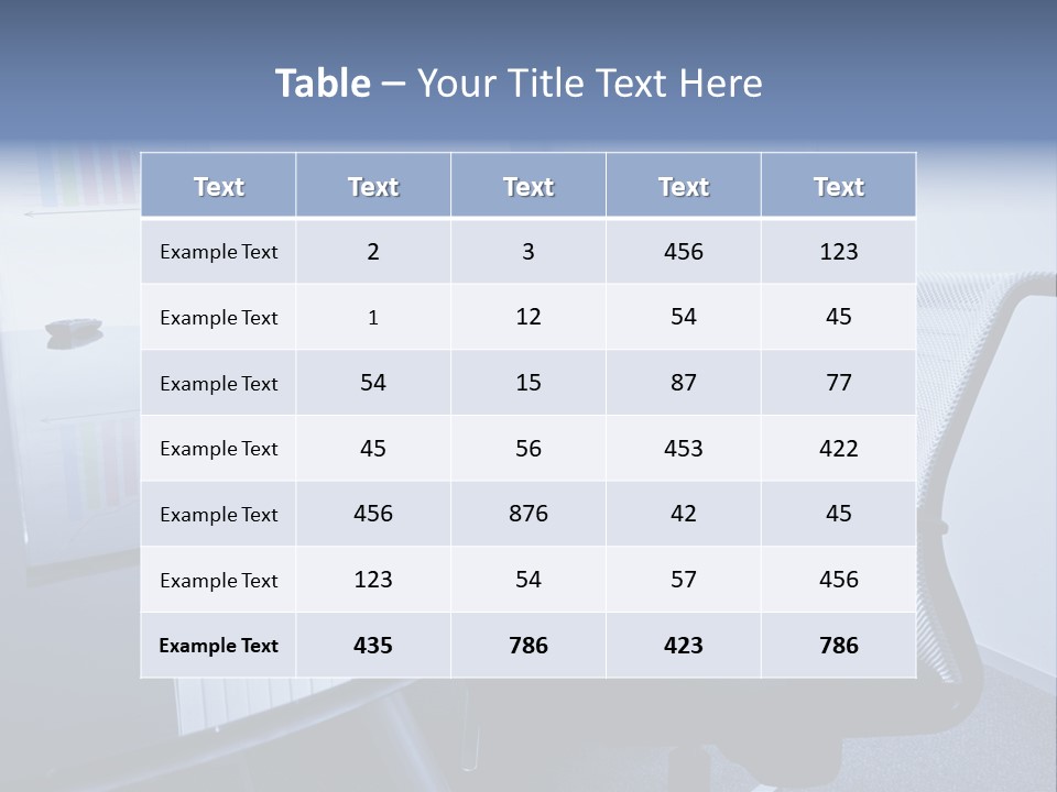 Seat Glass Company PowerPoint Template
