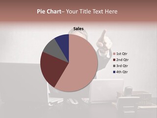 Businessman Glass Work PowerPoint Template