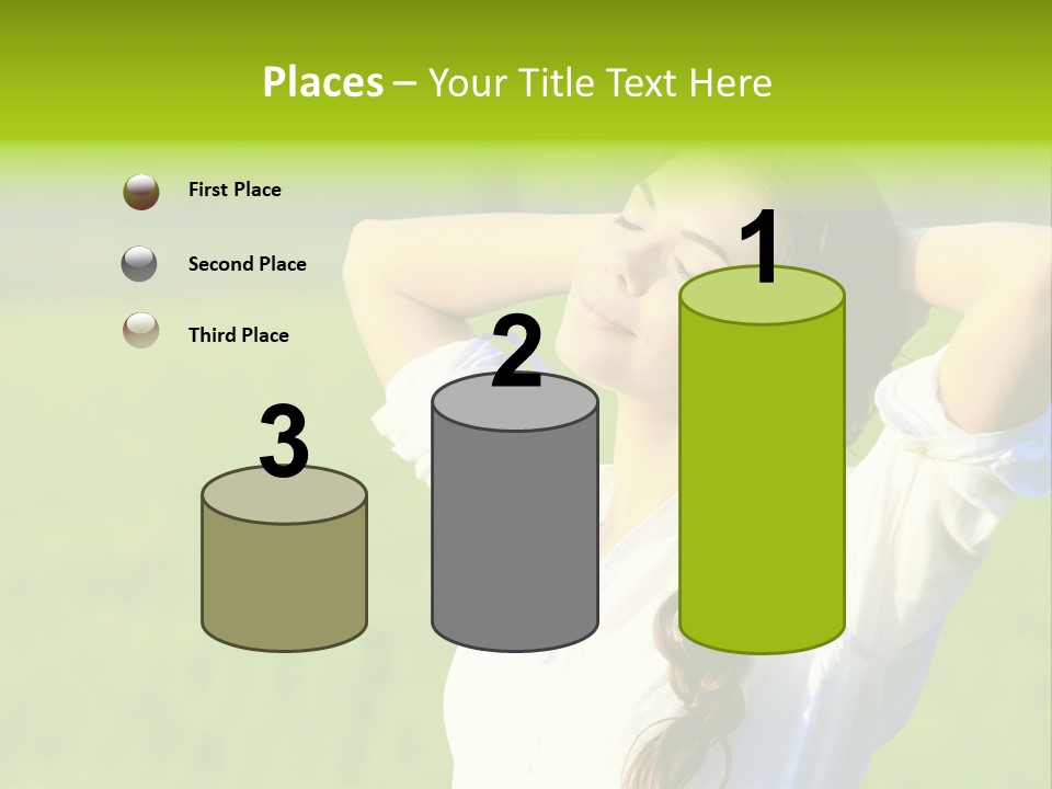 Dreaming Arms Person PowerPoint Template