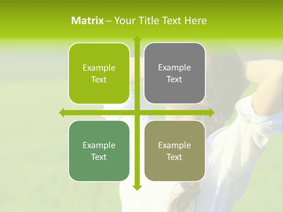 Dreaming Arms Person PowerPoint Template