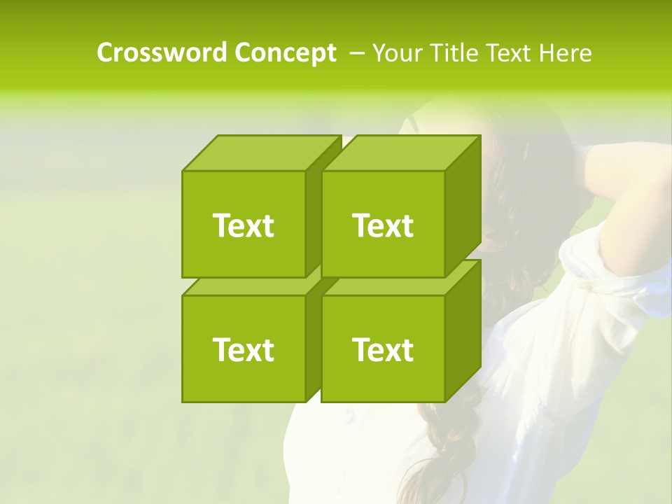 Dreaming Arms Person PowerPoint Template