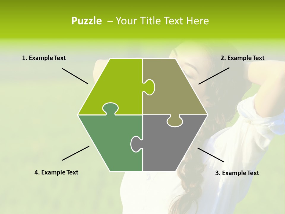 Dreaming Arms Person PowerPoint Template