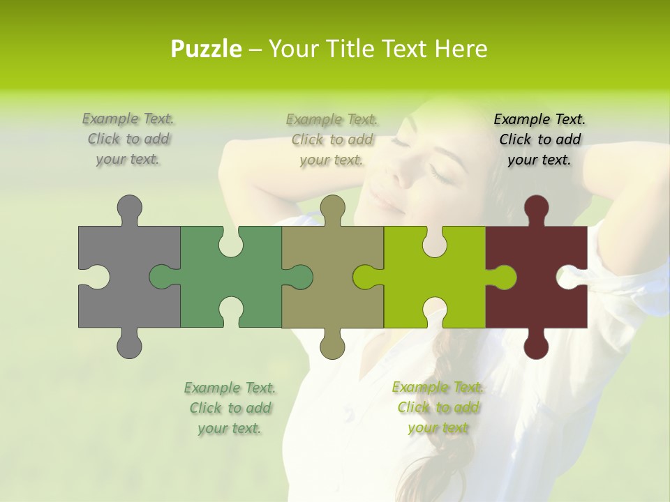 Dreaming Arms Person PowerPoint Template