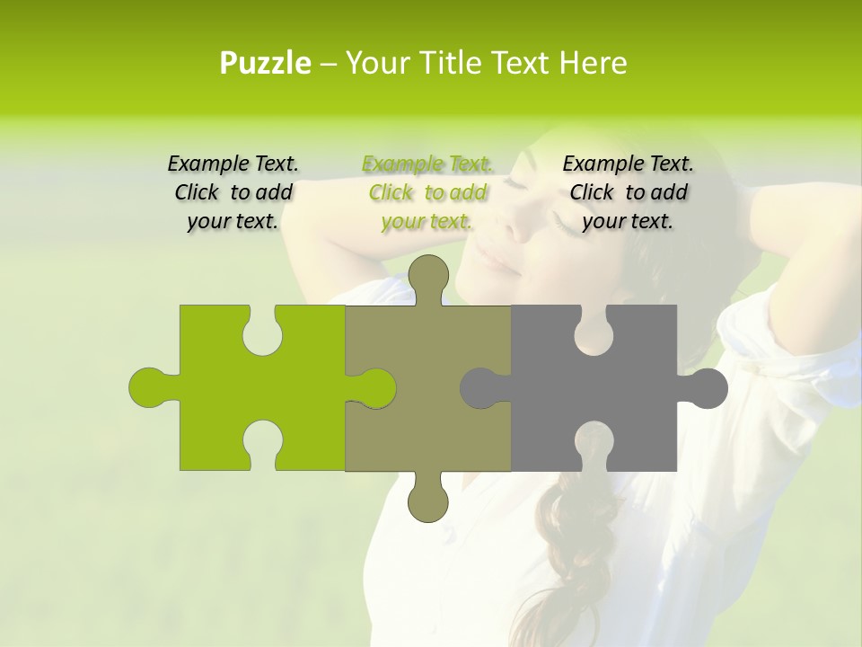 Dreaming Arms Person PowerPoint Template