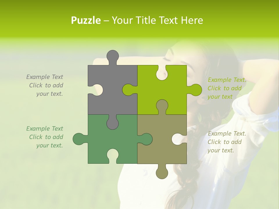 Dreaming Arms Person PowerPoint Template