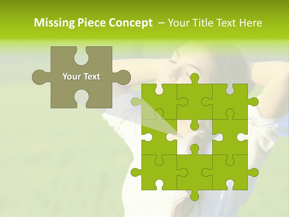 Dreaming Arms Person PowerPoint Template