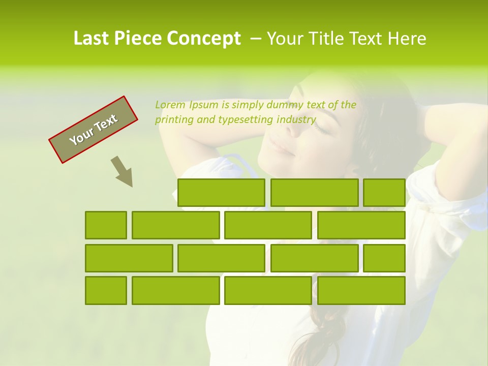 Dreaming Arms Person PowerPoint Template